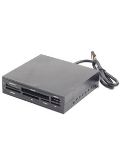Cititor de carduri Gembird FDI2-ALLIN1-02-B, , Negru 2