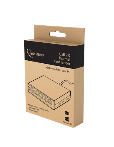 Cititor de carduri Gembird FDI2-ALLIN1-02-B, , Negru