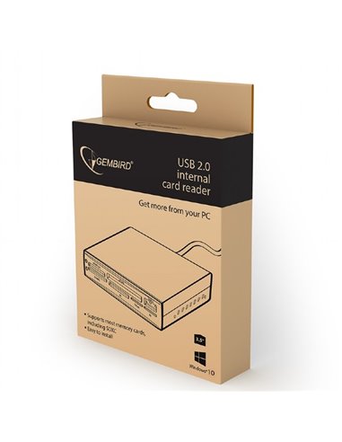 Cititor de carduri Gembird FDI2-ALLIN1-02-B, , Negru