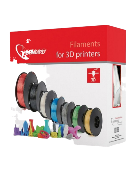 Нить для 3D-принтера Gembird 3DP-ABS1.75-01-TR, ABS, Прозрачный , 1.75 мм, 1кг