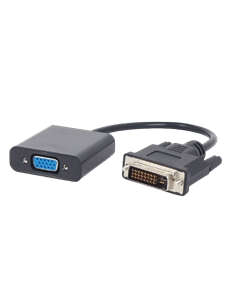 Видеоконвертер Cablexpert A-DVID-VGAF-01, DVI-D (M) - SVGA (F), 0,2м, Чёрный