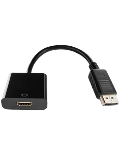 Видеоадаптер Cablexpert A-DPM-HDMIF-002, DisplayPort (M) - HDMI (F), 0,1 м, Чёрный