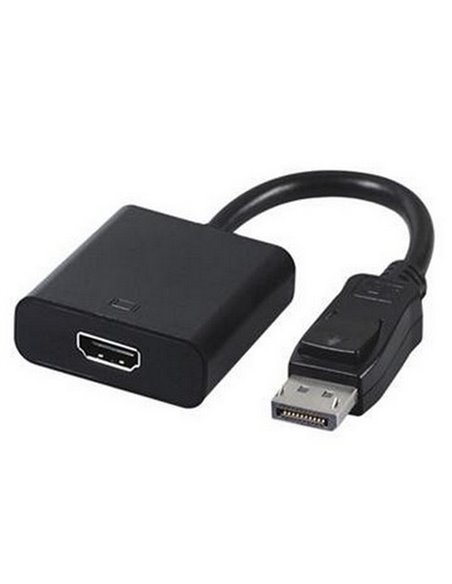 Видеоадаптер Cablexpert A-DPM-HDMIF-002, DisplayPort (M) - HDMI (F), 0,1 м, Чёрный