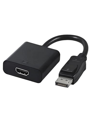 Видеоадаптер Cablexpert A-DPM-HDMIF-002, DisplayPort (M) - HDMI (F), 0,1 м, Чёрный