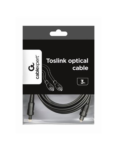 Cablu audio Cablexpert CC-OPT-3M, Toslink - Toslink, 3m, Negru