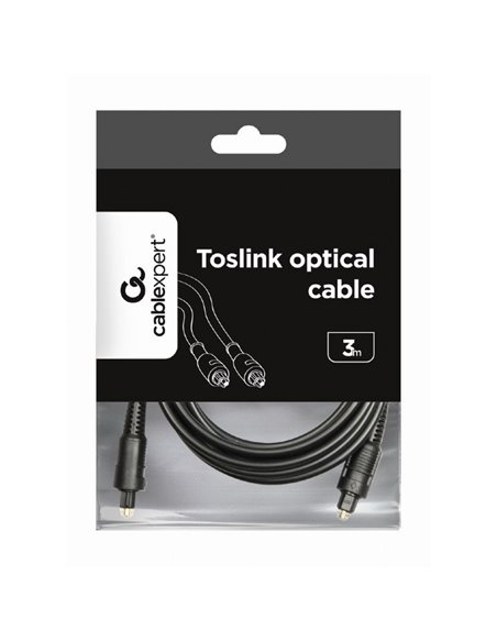 Cablu audio Cablexpert CC-OPT-3M, Toslink - Toslink, 3m, Negru