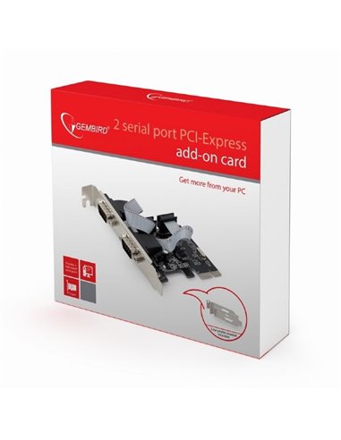 Карта расширения PCI-Express Gembird SPC-22, Чёрная
