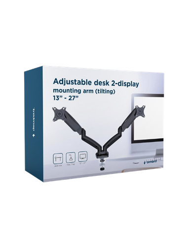 Suport pentru monitor Gembird MA-DA2-05, Negru