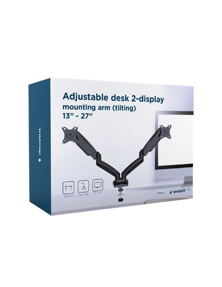 Suport pentru monitor Gembird MA-DA2-05, Negru