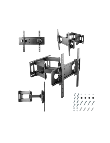 Наклонно-поворотное настенное крепление Gembird WM-55ST-04, Чёрный