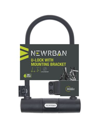Замок Newrban U-lock with mounting bracket, Черный