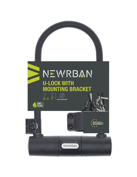 Замок Newrban U-lock with mounting bracket, Черный