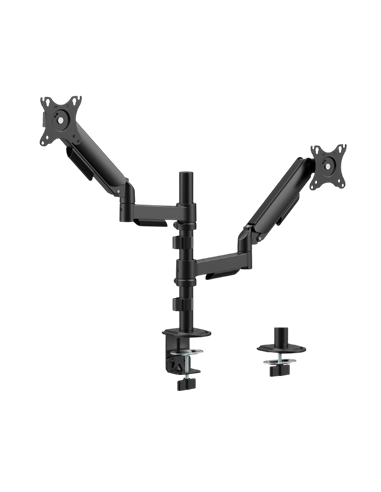 Suport birou pentru monitoare Gembird MA-DA2P-02, Negru