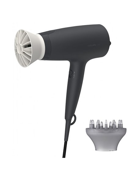 Uscător de păr Philips BHD302/30, 1600 W, Negru