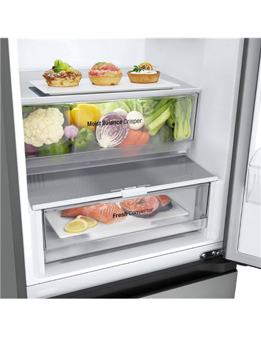 Frigider LG GBV3200DPY, DoorCooling+, Argintiu