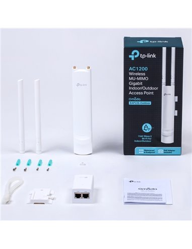 Наружная точка доступа TP-LINK AC1200, 300 Мбит/с, 867 Мбит/с, Белый