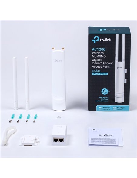 Наружная точка доступа TP-LINK AC1200, 300 Мбит/с, 867 Мбит/с, Белый