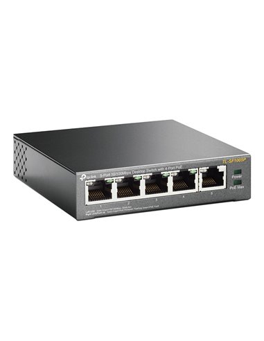 PoE коммутатор TP-LINK TL-SF1005P, 4x IEEE 802.3af/at
