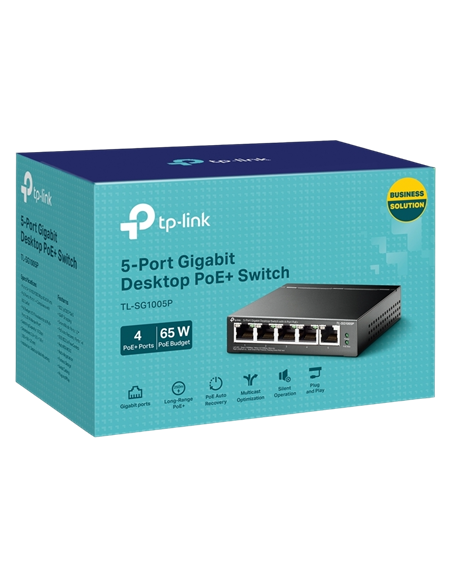 PoE коммутатор TP-LINK TL-SG1005P, 4x IEEE 802.3af/at