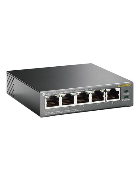 PoE коммутатор TP-LINK TL-SG1005P, 4x IEEE 802.3af/at