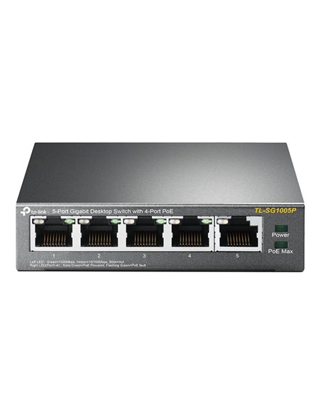 PoE коммутатор TP-LINK TL-SG1005P, 4x IEEE 802.3af/at