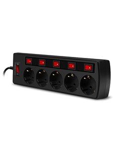 Сетевой фильтр SVEN SF-05PL, 5 Розеток, 3м, Чёрный 2
