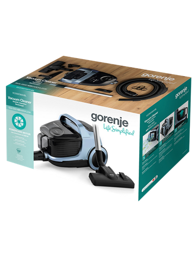 Aspirator Gorenje VC2302G6AHBL, Albastru deschis | Negru