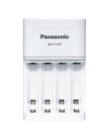 Încărcător Acumulatori Panasonic BQ-CC55E, Alb