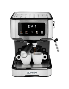 Кофеварка рожковая Gorenje ESCM15CD, 1100Вт, Нержавеющая сталь