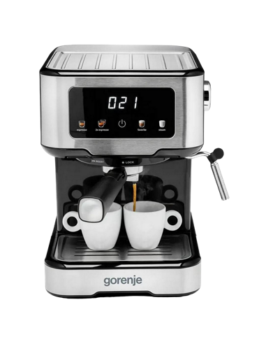 Cafetiera manuala Gorenje ESCM15CD, 1100W, Oțel inoxidabil