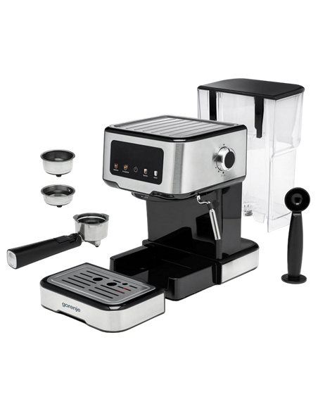 Cafetiera manuala Gorenje ESCM15CD, 1100W, Oțel inoxidabil