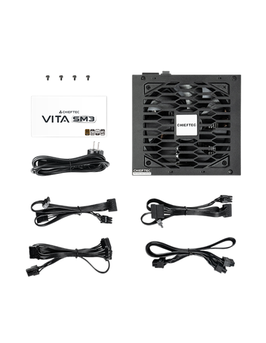 Блок питания для компьютеров Chieftec Vita SM3, 750Вт, ATX, Полумодульный