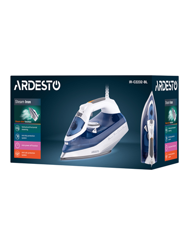Утюг Ardesto IR-C2232-BL, 2200Вт, Синий | Белый