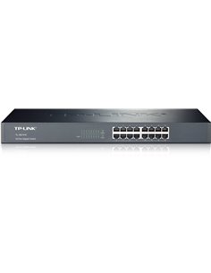 Коммутатор TP-LINK TL-SG1016 / 16 port / Gigabit / RJ45 / 1U 19-inch rack-mountable steel case