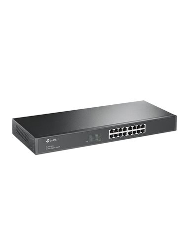 Switch TP-LINK TL-SG1016 / 16 port / Gigabit / RJ45 / 1U 19-inch rack-mountable steel case