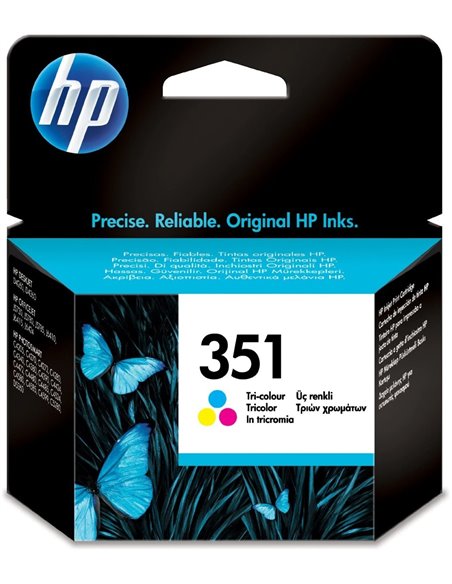 HP 351 (CB337EE) Tri-color Ink Cartridge for HP DESKJET D4260, D4360 OFFICEJETJ5730, J5780, J5785, J4610, J6415, J6424, PHOTO...