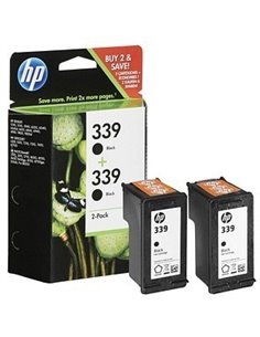 HP 339 (C9504EE) Black Cartridge 2-pack of C8767EE for Photosmart 8450; OfficeJet 7410. 2