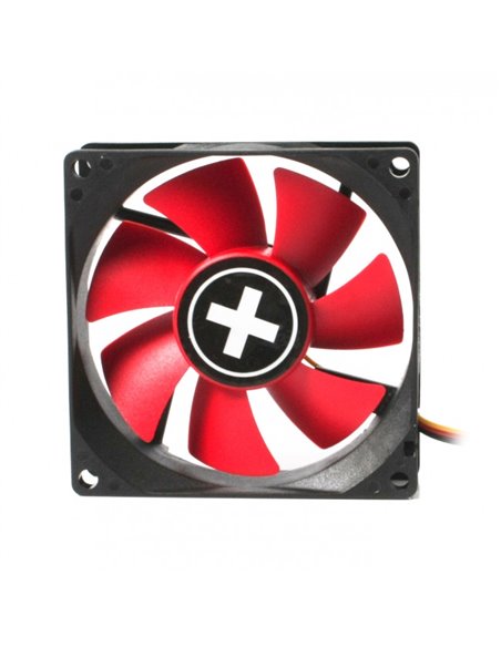 120mm Case Fan - XILENCE XPF120.R Fan, 120x120x25mm, 1300rpm, <21dBa, 44.7CFM, hydro bearing, Big 4Pin and 3Pin Molex, Black/Red
