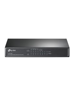 TP-LINK TL-SG1008P, 8-Port Gigabit Desktop PoE Switch, 8 Gigabit RJ45 ports including 4 PoE ports, 53W PoE Power supply, stee...