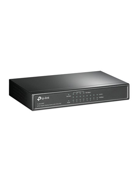 TP-LINK TL-SG1008P, 8-Port Gigabit Desktop PoE Switch, 8 Gigabit RJ45 ports including 4 PoE ports, 53W PoE Power supply, stee...