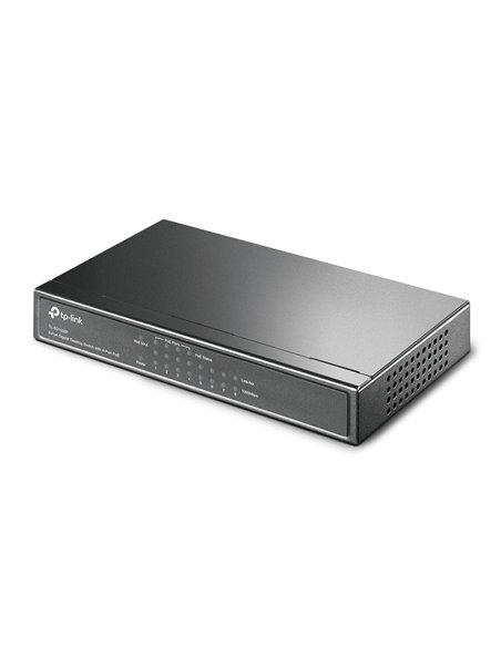 TP-LINK TL-SG1008P, 8-Port Gigabit Desktop PoE Switch, 8 Gigabit RJ45 ports including 4 PoE ports, 53W PoE Power supply, stee...