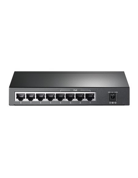 TP-LINK TL-SG1008P, 8-Port Gigabit Desktop PoE Switch, 8 Gigabit RJ45 ports including 4 PoE ports, 53W PoE Power supply, stee...