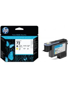 HP 72 (C9384A) matte black and yellow printhead for HP DesignJet T1100, HP DesignJet T1120, HP DesignJeT610 2