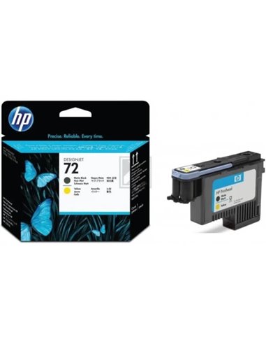 HP 72 (C9384A) matte black and yellow printhead for HP DesignJet T1100, HP DesignJet T1120, HP DesignJeT610
