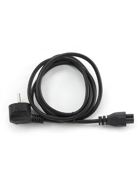 Power cord - 1.8m - Cablexpert PC-186-ML12, 1.8 m, Schuko input / C5 output, VDE approved, Molded plugs, Black