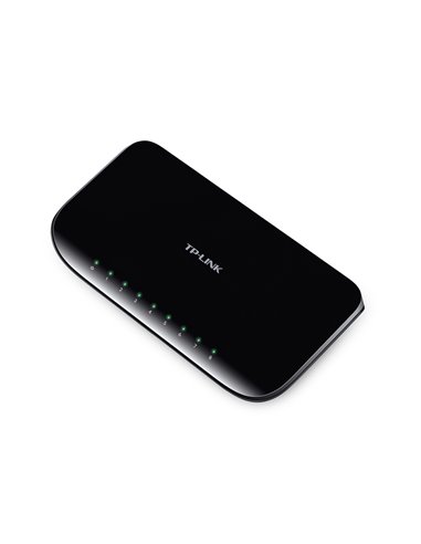 TP-LINK TL-SG1008D 8-port Gigabit Switch, 8 10/100/1000M RJ45 ports, plastic case