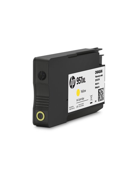 HP 951XL (CN048AE) Yellow Ink Cartridge, for OfficeJet PRO 8100 ePrinter , Pro 8600 Plus e-All-in-One , Pro 8600A (A911a) e-A...