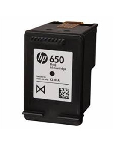 HP 650 (CZ101AE) Black Ink Cartridge for DeskJet 2515/3515 AiO, 360 pages