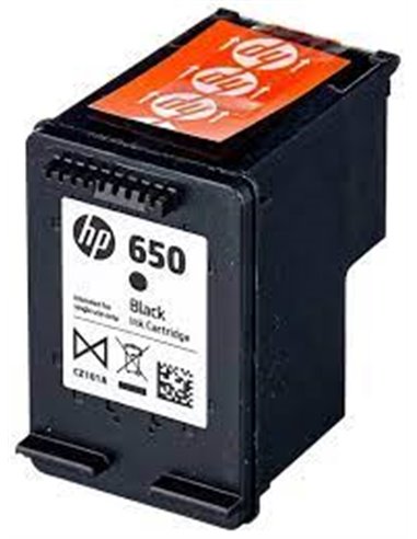 HP 650 (CZ101AE) Black Ink Cartridge for DeskJet 2515/3515 AiO, 360 pages