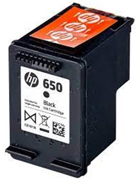 HP 650 (CZ101AE) Black Ink Cartridge for DeskJet 2515/3515 AiO, 360 pages